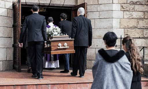 A funeral procession caused by wrongful death.